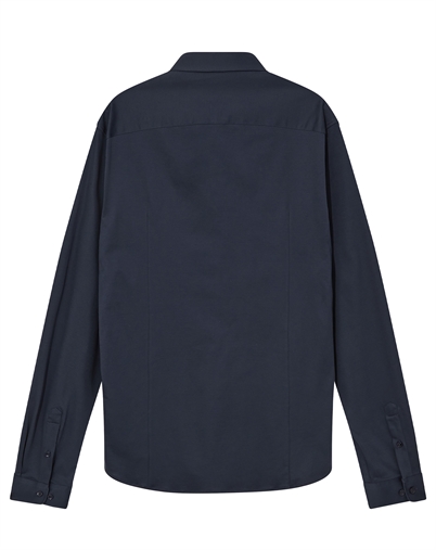 Mos Mosh Gallery - MMGMarco Jersey Skjorte - Navy 
